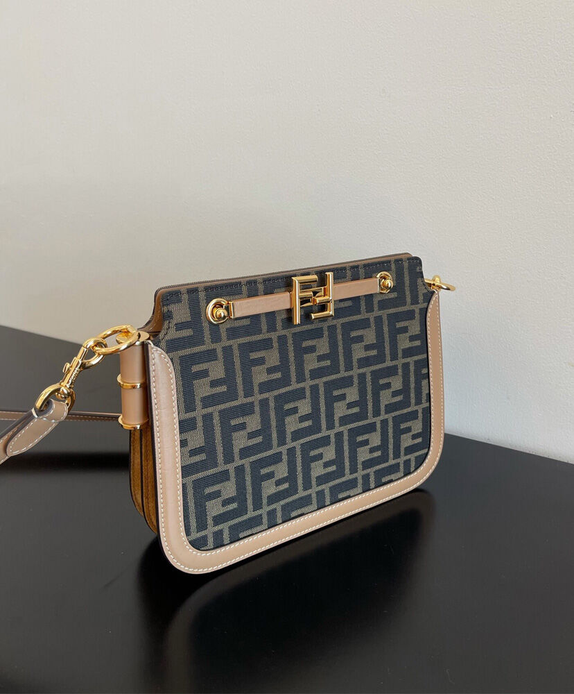 Fendi Touch FF Fabric Bag 8BT349 Coffee